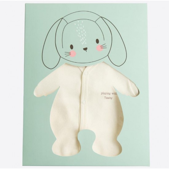 Set 14 piese nou nascut bebe bumbac organic 56cm KITIKATE 09954