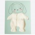 Set 14 piese nou nascut bebe bumbac organic 56cm KITIKATE 09954