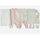 Set 10 piese nou nascut bebe bumbac organic 56cm KITIKATE 31238