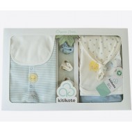 Set 10 piese nou nascut bebe bumbac organic 56cm KITIKATE 31238b