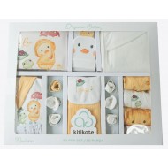 Set 20 piese nou nascut bebe bumbac organic 56cm KITIKATE 57047