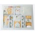 Set 20 piese nou nascut bebe bumbac organic 56cm KITIKATE 57047