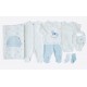 Set 10 piese nou nascut bebe bumbac organic 56cm KITIKATE 60100