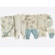 Set 10 piese nou nascut bebe bumbac organic 56cm KITIKATE 60117
