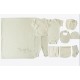 Set 10 piese nou nascut bebe bumbac organic 56cm KITIKATE 66268