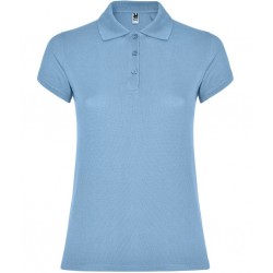 Tricou polo scoala bleu fete Roly Star 6634