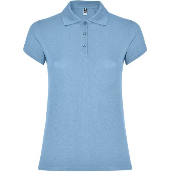 Tricou polo scoala bleu fete Roly Star 6634
