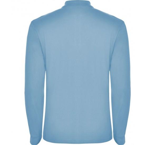 Tricou polo scoala maneca lunga bleu unisex Roly Estrella 6635-1