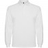 Tricou polo scoala maneca lunga alb unisex Roly Estrella 6635
