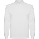 Tricou polo scoala maneca lunga alb unisex Roly Estrella 6635