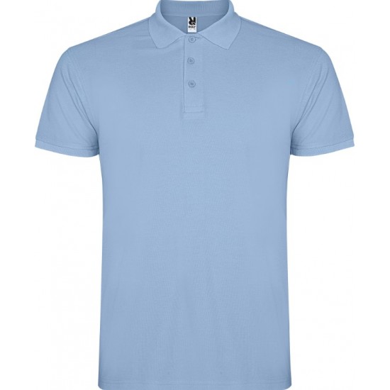 Tricou polo scoala bleu unisex Roly Star 6638-1