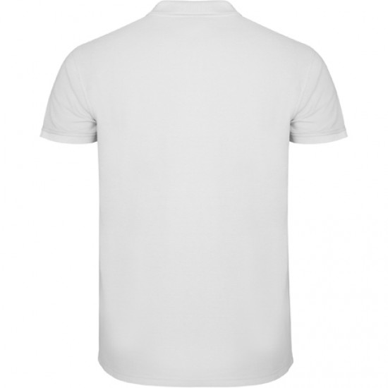 Tricou polo scoala alb unisex Roly Star 6638