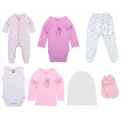 Set cadou 7 piese nou nascut fetita Kara-baby kara10