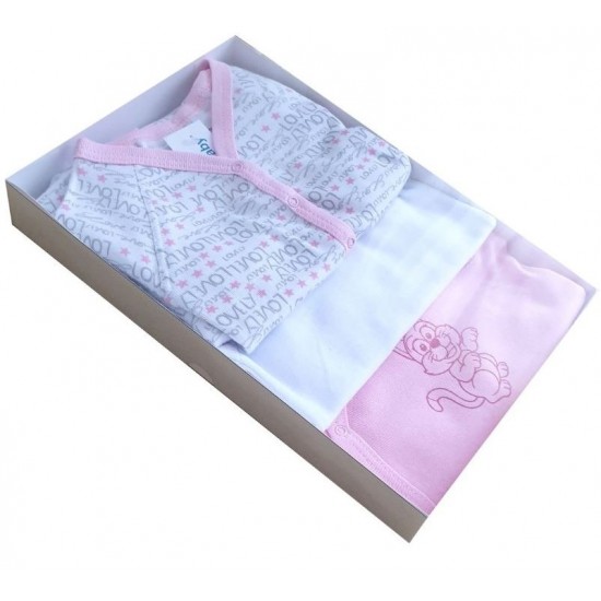 Set cadou 7 piese nou nascut fetita Kara-baby kara10