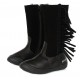 Cizme imblanite din piele pentru fete DD-Step 046-640A