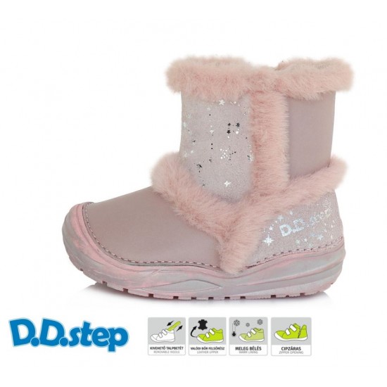 Cizme din piele imblanite fete DDStep 071-189