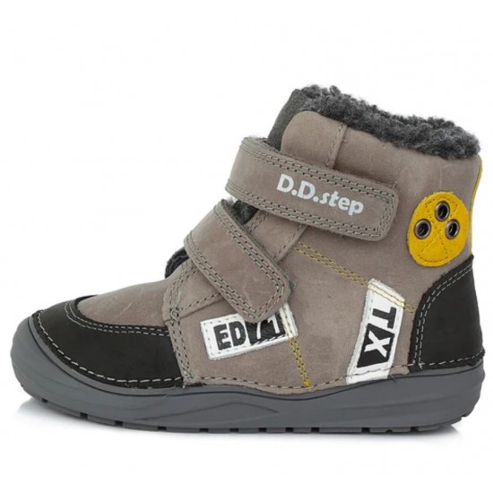 Ghete din piele imblanite baieti DDStep 071-357A