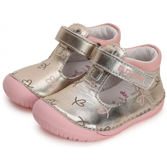 Pantofi decupati din piele fete DDStep 070-41464D Barefoot