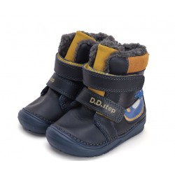 Ghete baieti din piele imblanite DD Step W071-42421