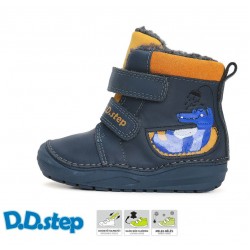 Ghete baieti din piele imblanite DD Step W071-42421
