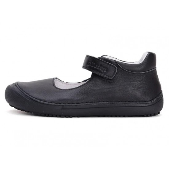 Pantofi negri decupati din piele fete barefoot DDStep H063-42716CM