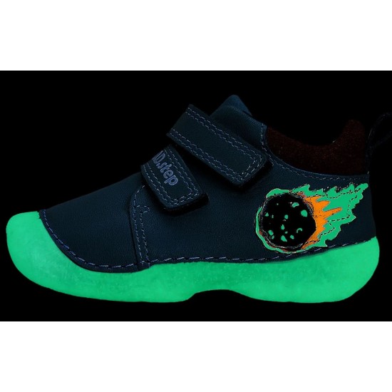 Pantofi baieti din piele cu talpa fluorescenta DDStep S015-42219