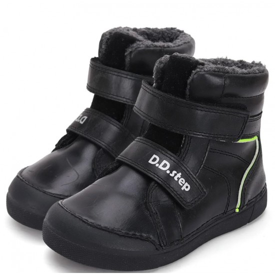 Ghete baieti din piele imblanite DD Step W068-42804AM