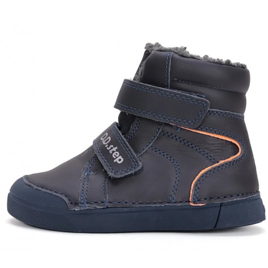 Ghete baieti din piele imblanite DD Step W068-42804M