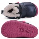 Ghete fete din piele imblanite Barefoot DD Step W070-42110A