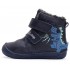 Ghete baieti din piele imblanite Barefoot DD Step W070-42838