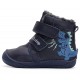 Ghete baieti din piele imblanite Barefoot DD Step W070-42838