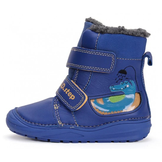 Ghete baieti din piele imblanite DD Step W071-42421A