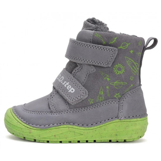 Ghete baieti din piele imblanite DD Step W071-42680
