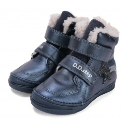 Ghete de iarna fete din piele imblanite DD Step W040-52591M