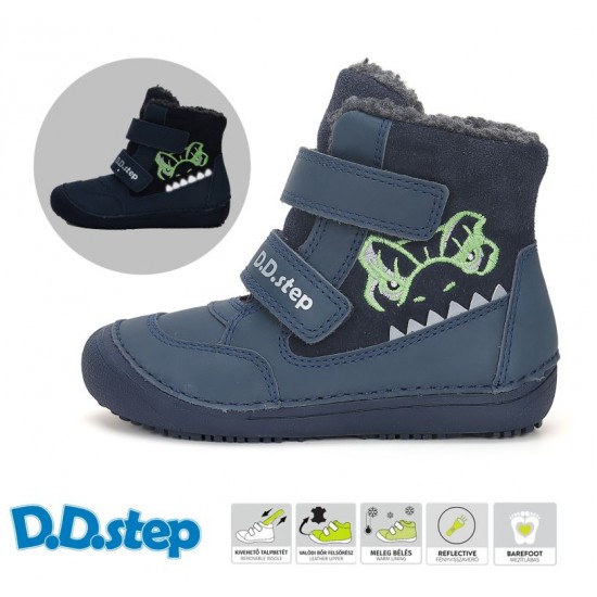 Ghete imblanite Barefoot baieti DDStep W063-42603A