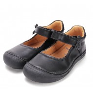 Pantofi negri decupati din piele fete DDStep H063-52822AM