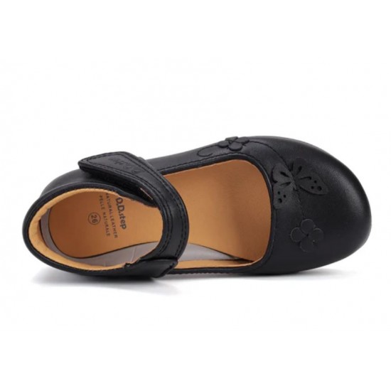 Pantofi decupati fete din piele negri DDStep H072-52756M