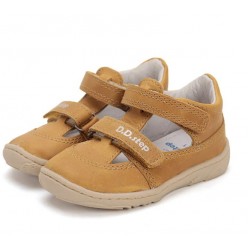 Pantofi decupati din piele baieti Barefoot DDStep H077-51734D