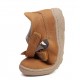 Pantofi decupati din piele baieti Barefoot DDStep H077-51734D