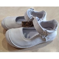Pantofi albi decupati din piele fete DDStep H063-52822M