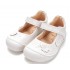 Pantofi albi decupati din piele fete barefoot DDStep H063-62175AM