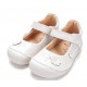 Pantofi albi decupati din piele fete barefoot DDStep H063-62175AM