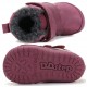 Ghete de iarna fete din piele imblanite Barefoot DD Step W070-62495C