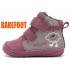 Ghete de iarna fete din piele imblanite Barefoot DD Step W070-62495C