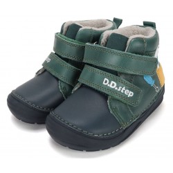 Ghete baieti din piele captusite cu fleece DDStep A071-62646A
