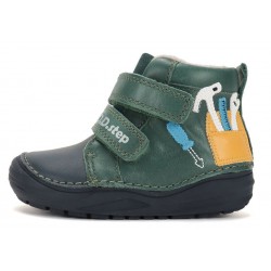 Ghete baieti din piele captusite cu fleece DDStep A071-62646A