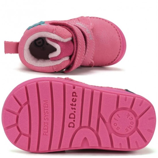 Ghete fete din piele captusite cu fleece DDStep A071-62882B
