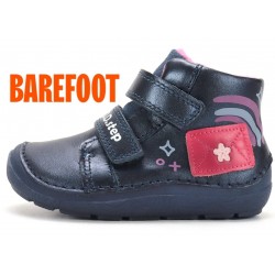 Ghete fete din piele captusite cu fleece Barefoot DDStep A116-62403AL