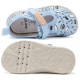 Pantofi de interior si exterior din panza pentru casa gradinita barefoot DDStep C086-61137AM