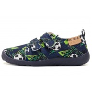 Pantofi de interior din panza pentru casa si gradinita barefoot DDStep C086-62397M